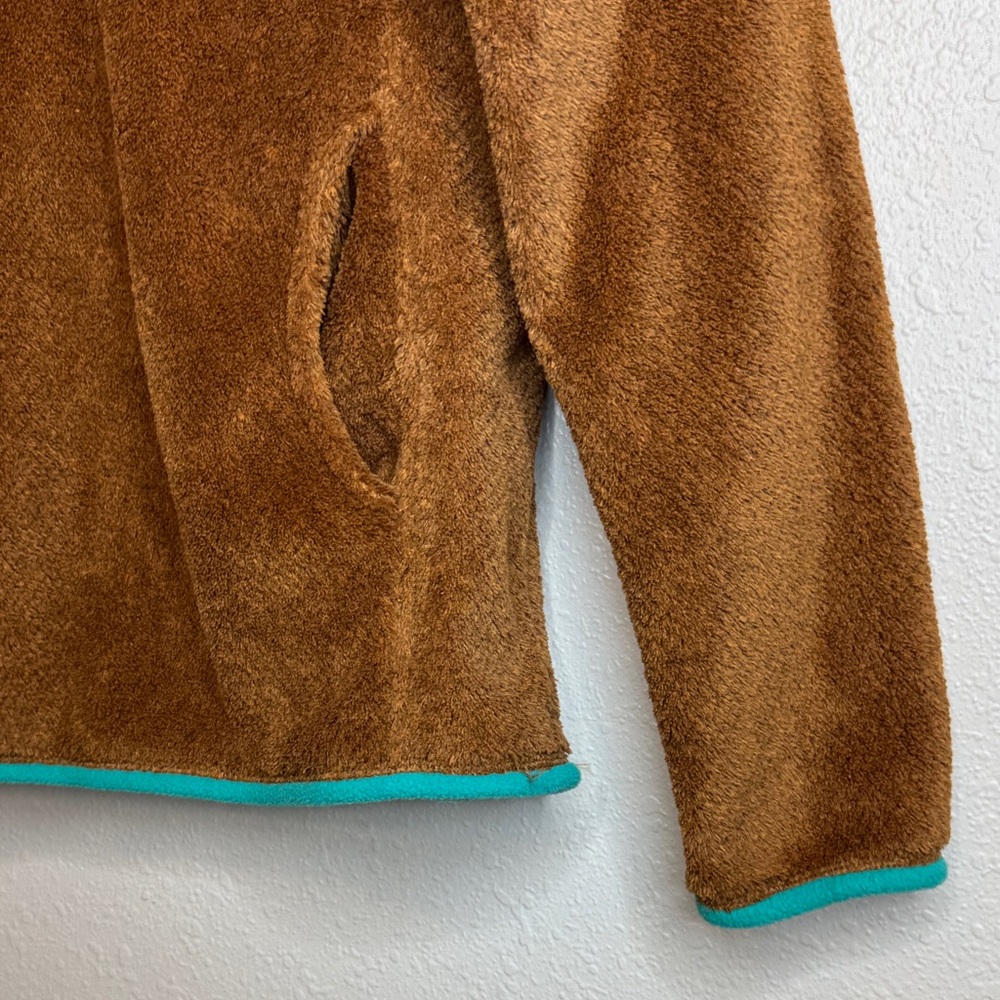 Patagonia Synchilla Fleece Pullover XS Brown‎ Teal Snap-T Style - Picture 4 of 12